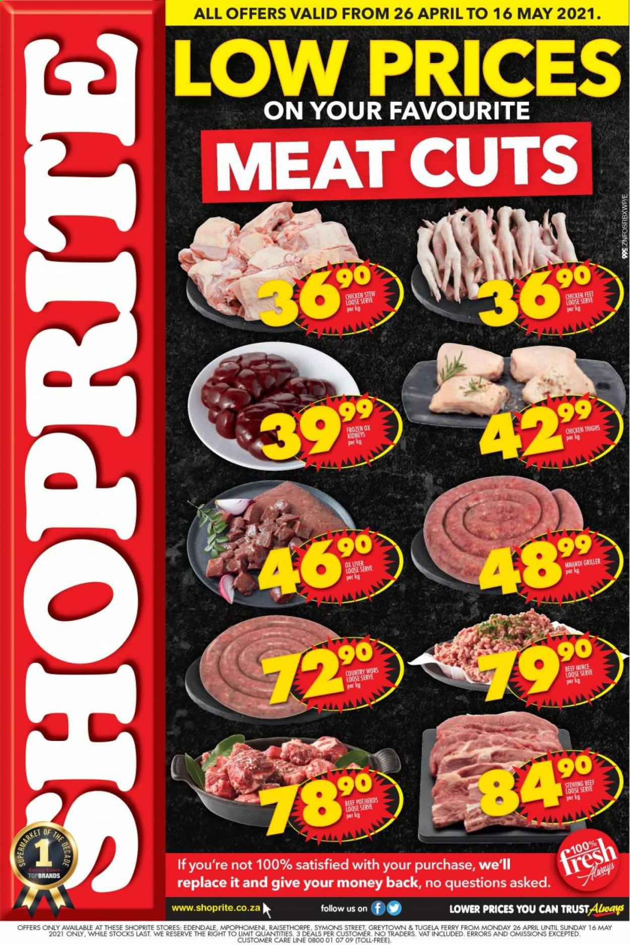 Shoprite specials - 26/04/2021 - 16/05/2021. Page 1