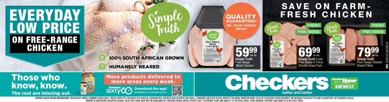 Checkers specials - 28/04/2021 - 02/05/2021. Page 1