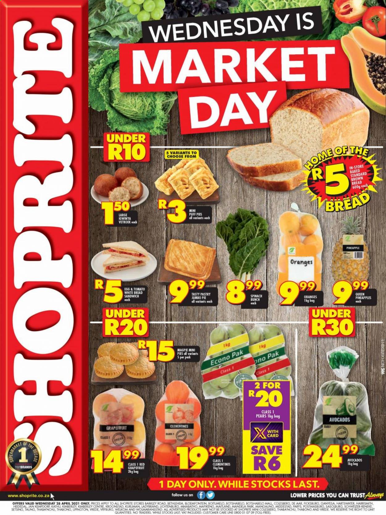 Shoprite specials - 28/04/2021 - 28/04/2021. Page 1