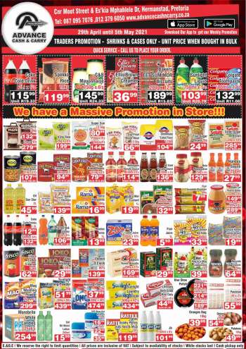 Advance Cash & Carry catalogue  - 04.29.2021 - 05.05.2021.