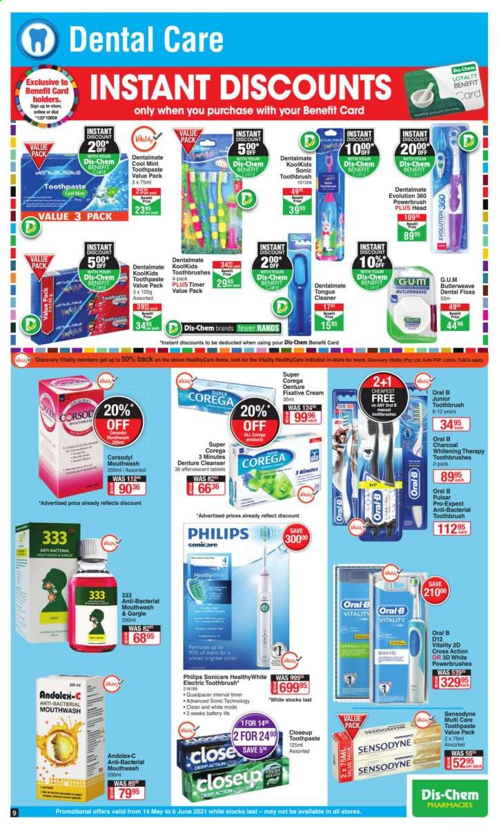 Dis-Chem specials - 14/05/2021 - 06/06/2021. Page 9