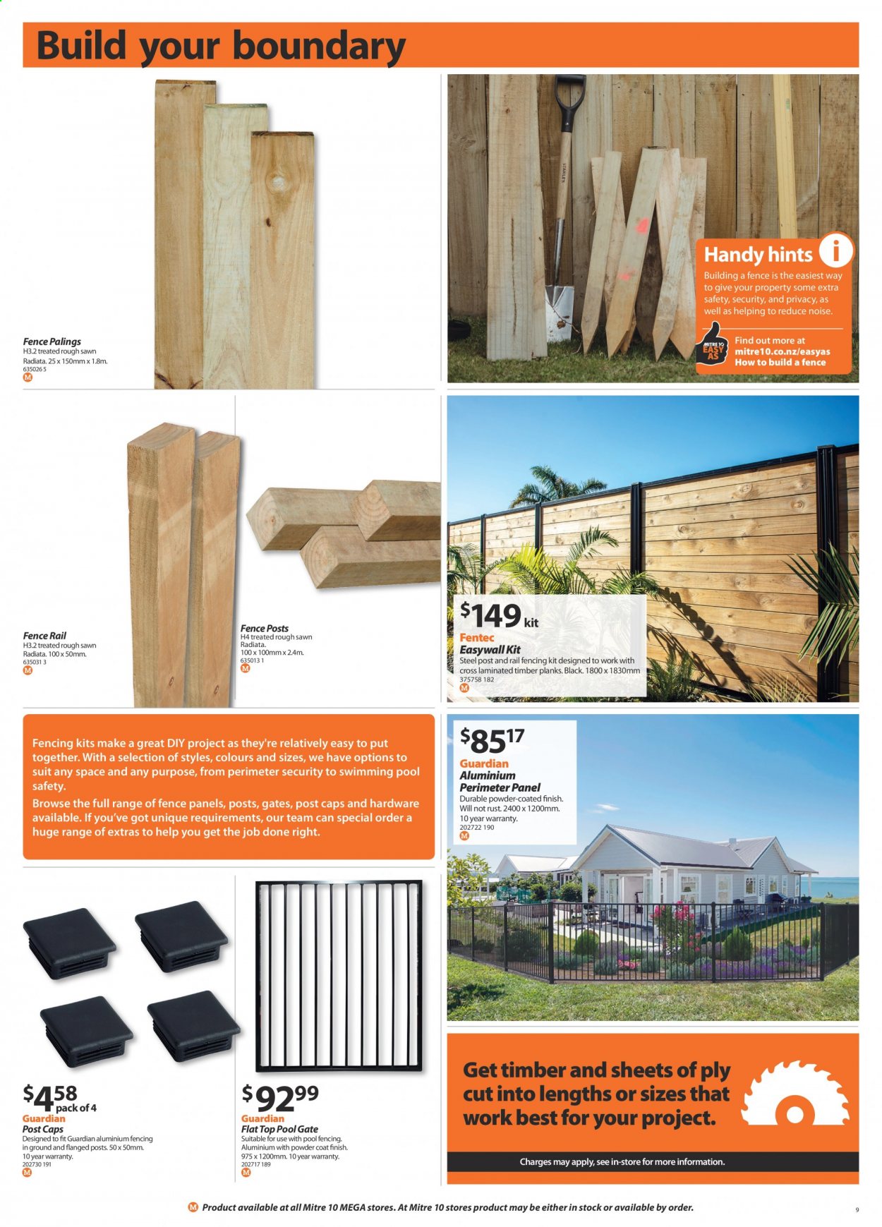 thumbnail - Mitre 10 mailer - 07.01.2021 - 01.02.2021 - Sales products - swimming pool, pool fencing. Page 9.