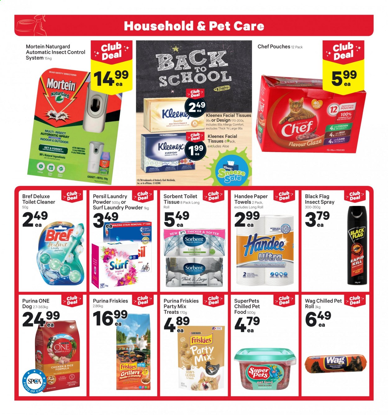 thumbnail - New World mailer - 18.01.2021 - 24.01.2021 - Sales products - rice, lamb meat, Kleenex, toilet paper, tissues, Handee, kitchen towels, paper towels, facial tissues, body lotion, insect killer, cleaner, laundry powder, toilet cleaner, Mortein. Page 15.