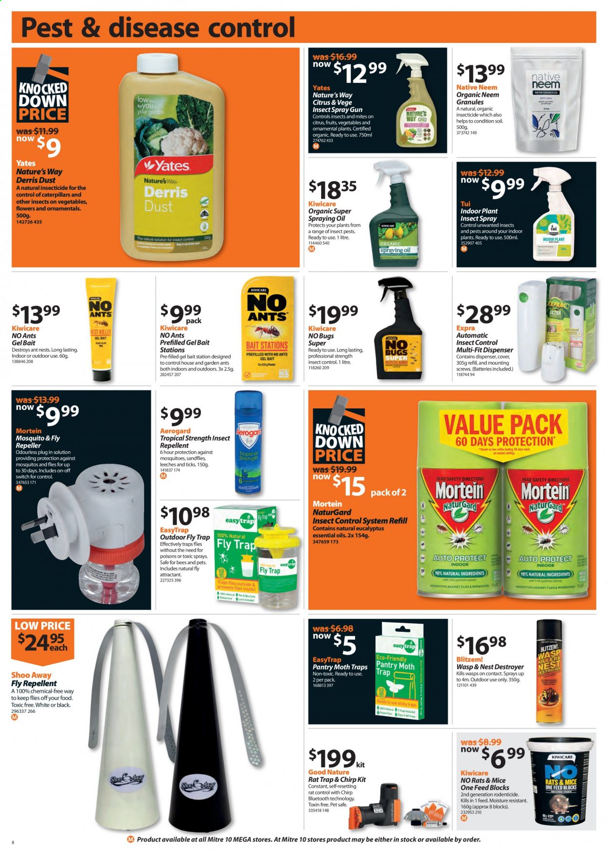 thumbnail - Mitre 10 mailer - 04.02.2021 - 28.02.2021 - Sales products - battery, spray gun, switch, Yates. Page 8.