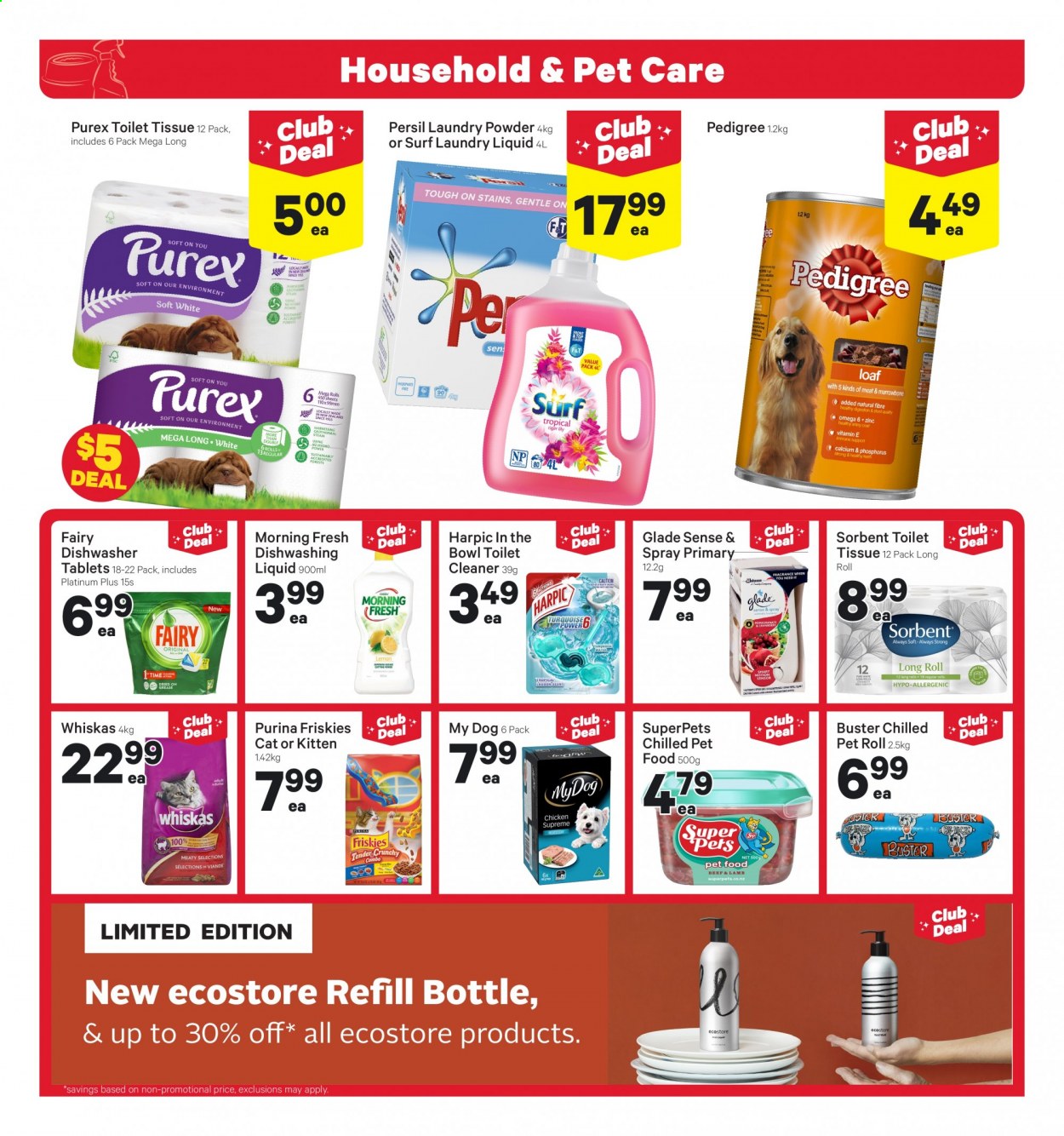 thumbnail - New World mailer - 15.02.2021 - 21.02.2021 - Sales products - lamb meat, toilet paper, tissues, fragrance, calcium, zinc, Whiskas, dishwashing liquid, Glade, cleaner, laundry detergent, laundry powder, toilet cleaner. Page 16.