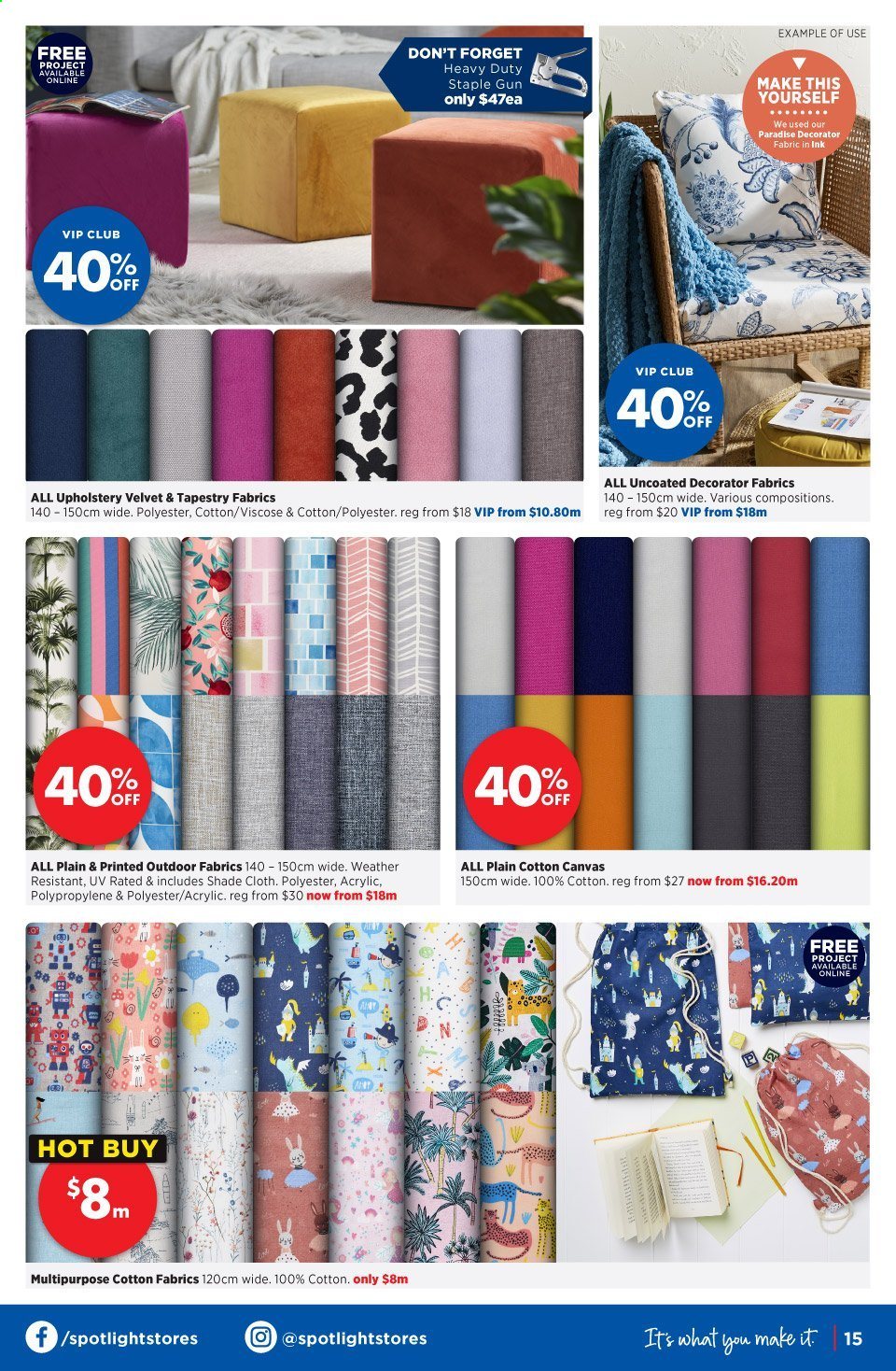 thumbnail - Spotlight mailer - 17.02.2021 - 07.03.2021 - Sales products - canvas, tapestry. Page 15.