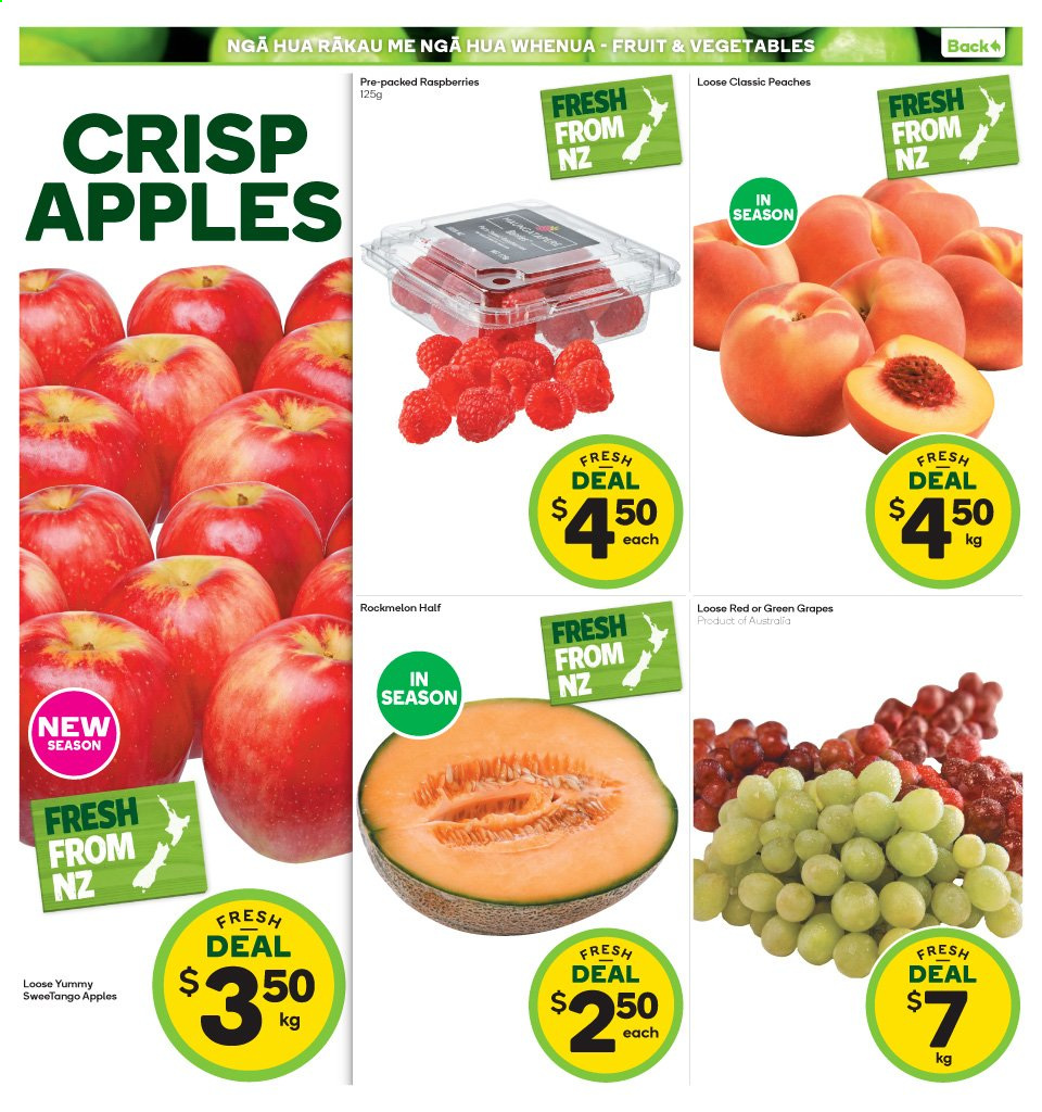 thumbnail - Countdown mailer - 22.02.2021 - 28.02.2021 - Sales products - raspberries, rockmelon, grapes, apples, peaches. Page 3.