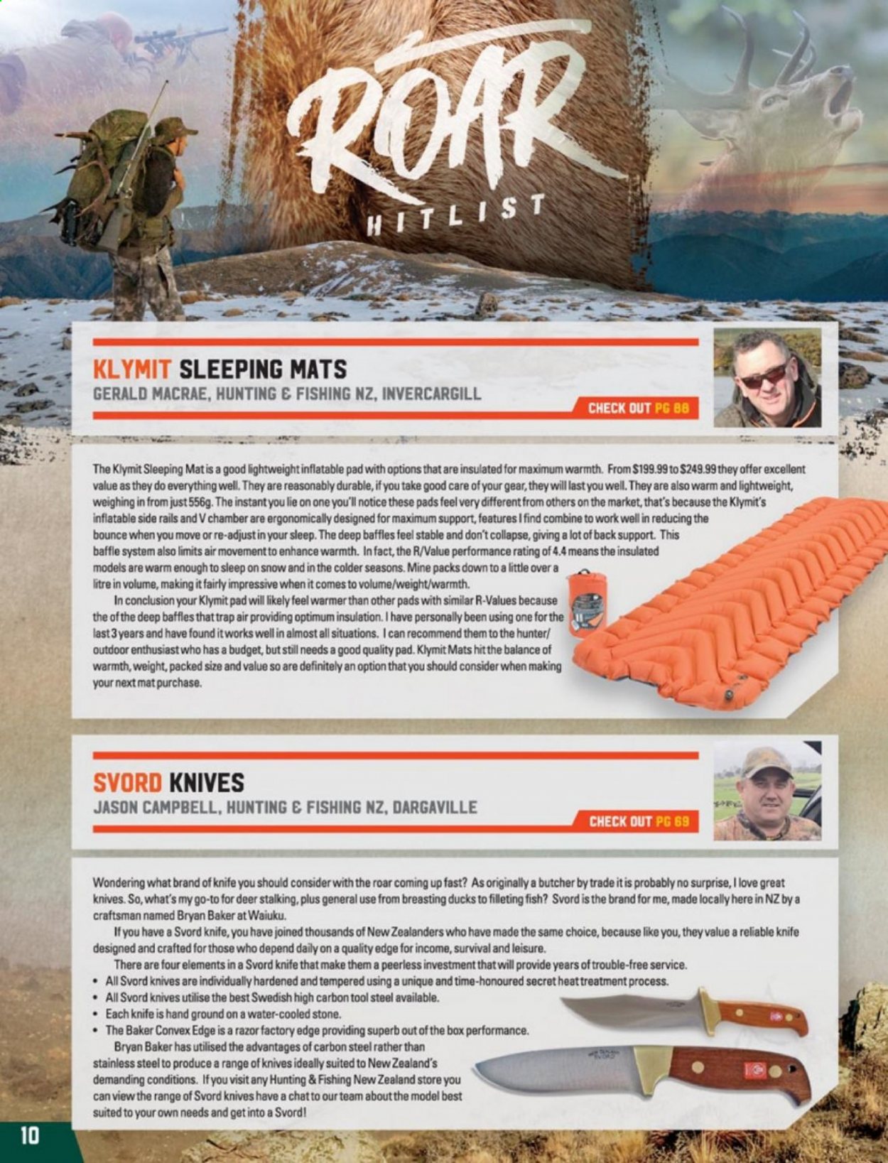 thumbnail - Hunting & Fishing mailer - Sales products - knife. Page 10.