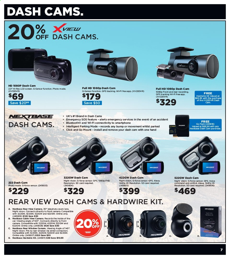 thumbnail - Repco mailer - 24.03.2021 - 06.04.2021 - Sales products - dashboard camera. Page 7.
