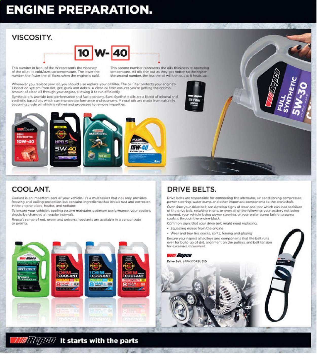 thumbnail - Repco mailer - 12.05.2021 - 25.05.2021 - Sales products - water pump, air compressor, oil filter, Penrite. Page 4.