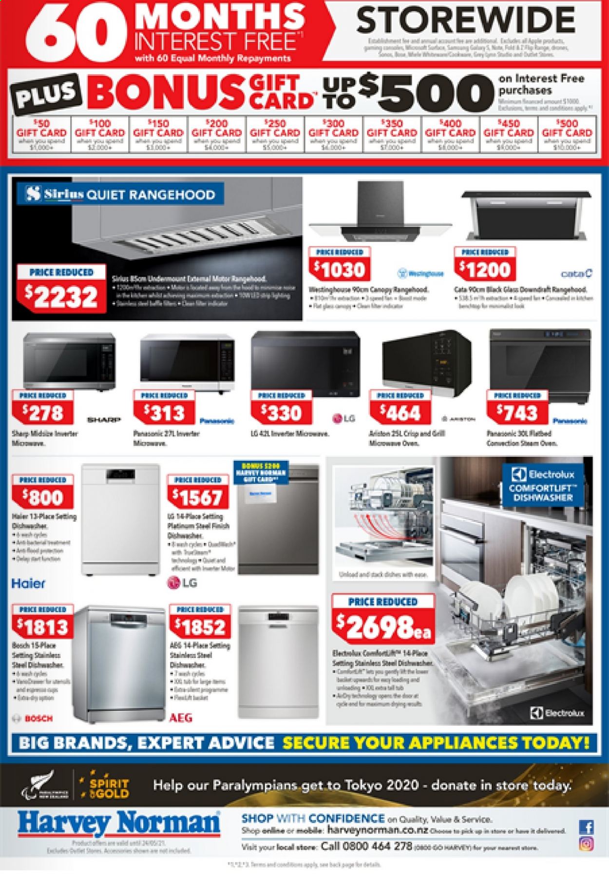 thumbnail - Harvey Norman mailer - 14.05.2021 - 19.05.2021 - Sales products - LG, Haier, AEG, Electrolux, oven, dishwasher. Page 3.