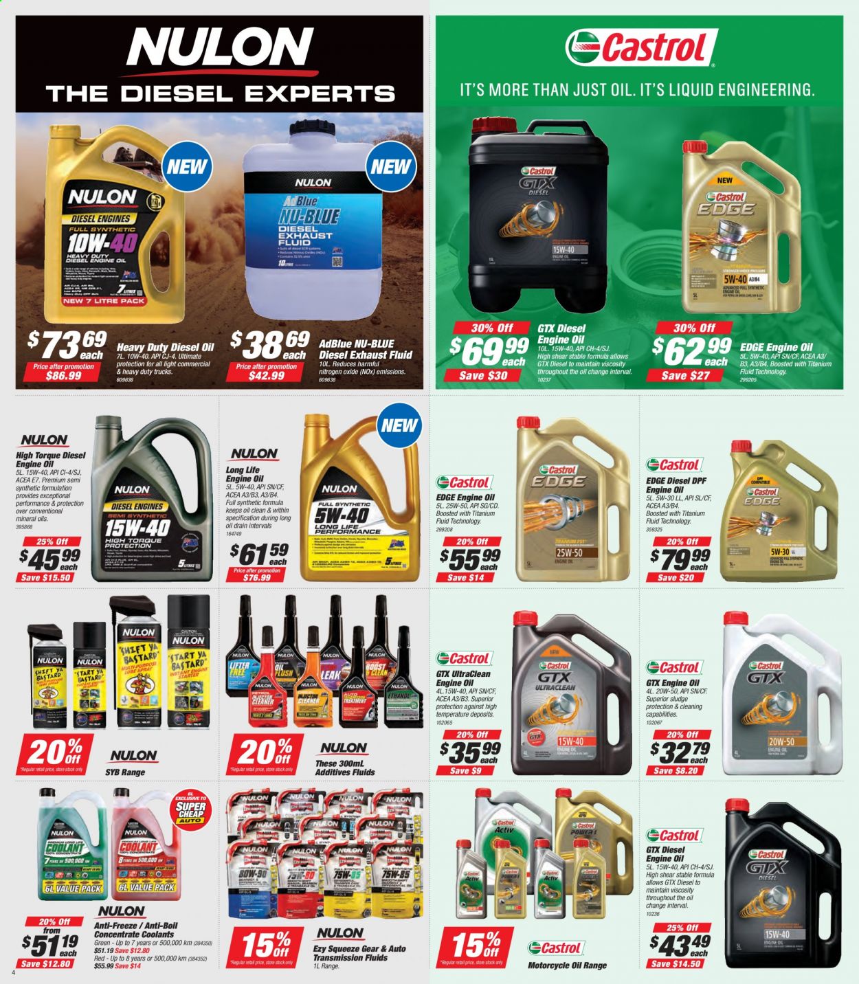 thumbnail - SuperCheap Auto mailer - 20.05.2021 - 30.05.2021 - Sales products - motorcycle, motor oil, Ezy-Squeeze, diesel oil, exhaust fluid. Page 4.