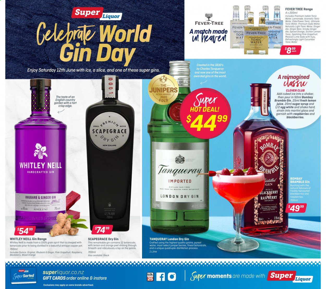 Super Liquor mailer - 07.06.2021 - 20.06.2021 - Sales products - ginger beer, gin, Martini. Page 7.