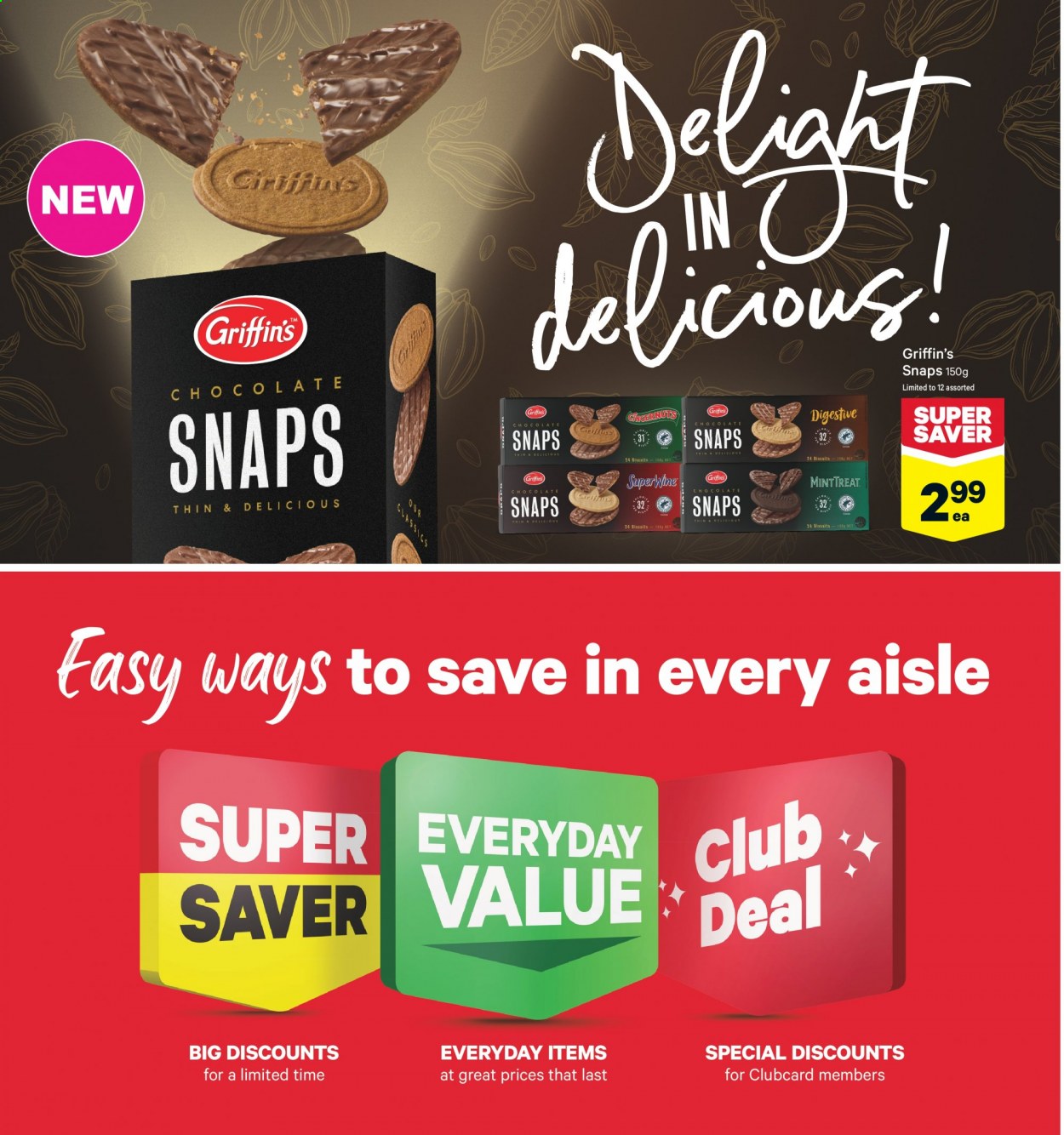 thumbnail - New World mailer - 14.06.2021 - 20.06.2021 - Sales products - chocolate, biscuit, Griffin's, Digestive. Page 32.