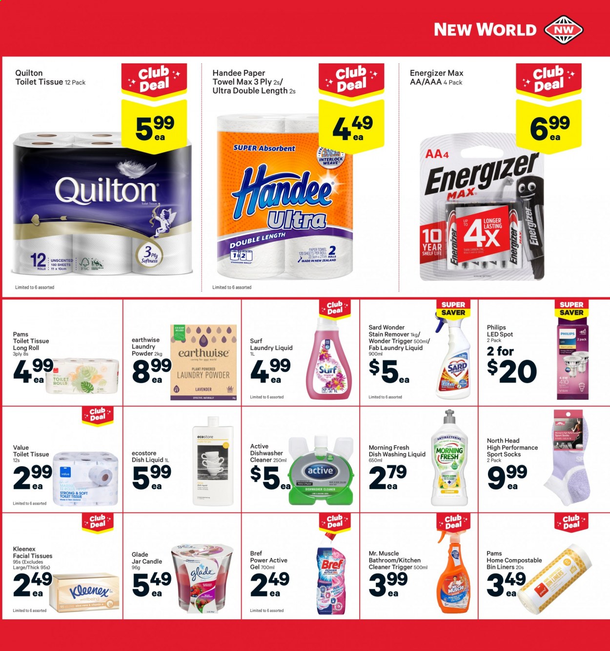 thumbnail - New World mailer - 21.06.2021 - 27.06.2021 - Sales products - Kleenex, toilet paper, Handee, Quilton, paper towels, facial tissues. Page 29.