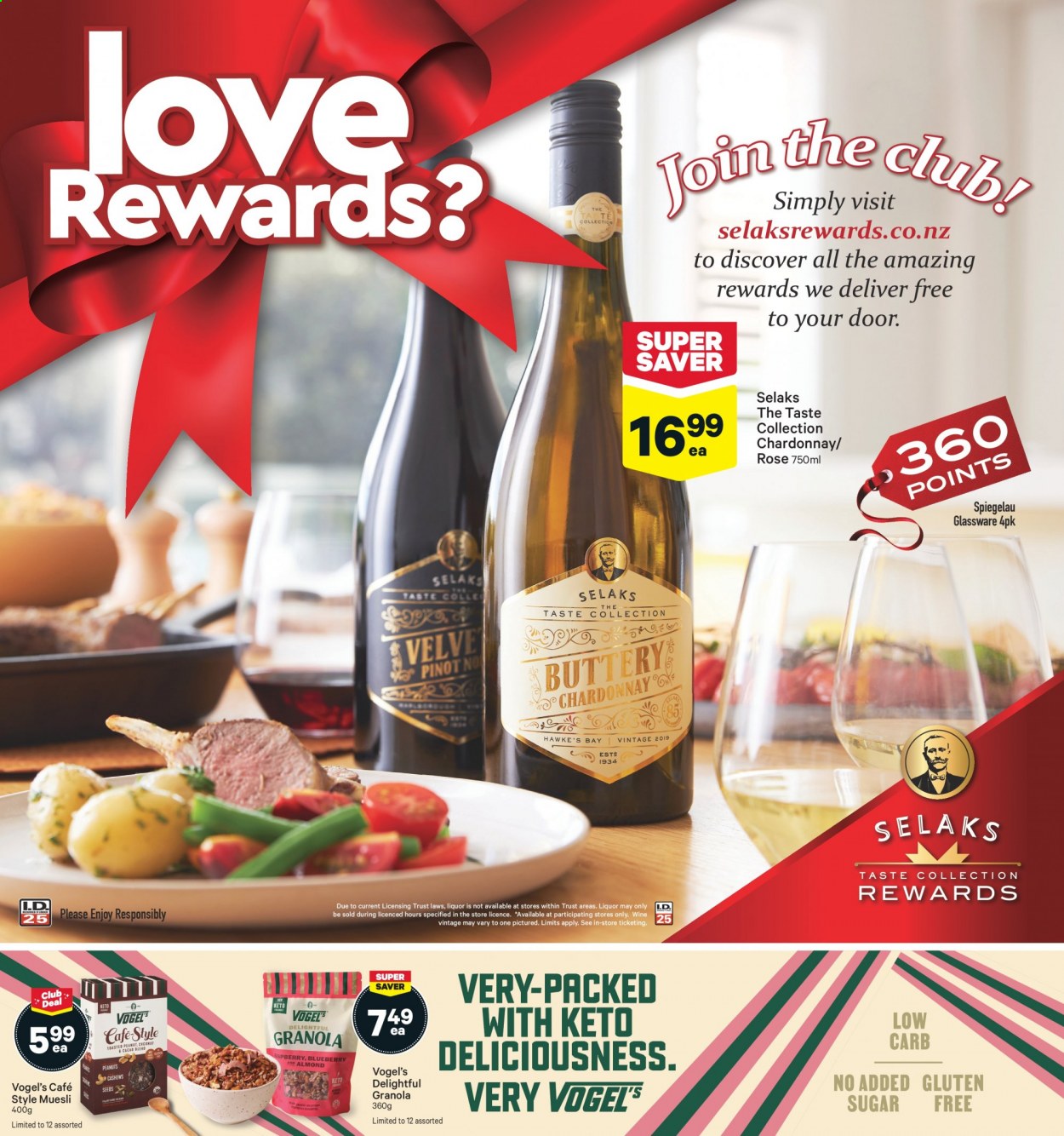 thumbnail - New World mailer - 28.06.2021 - 04.07.2021 - Sales products - granola, muesli, white wine, Chardonnay, wine, rosé wine. Page 29.