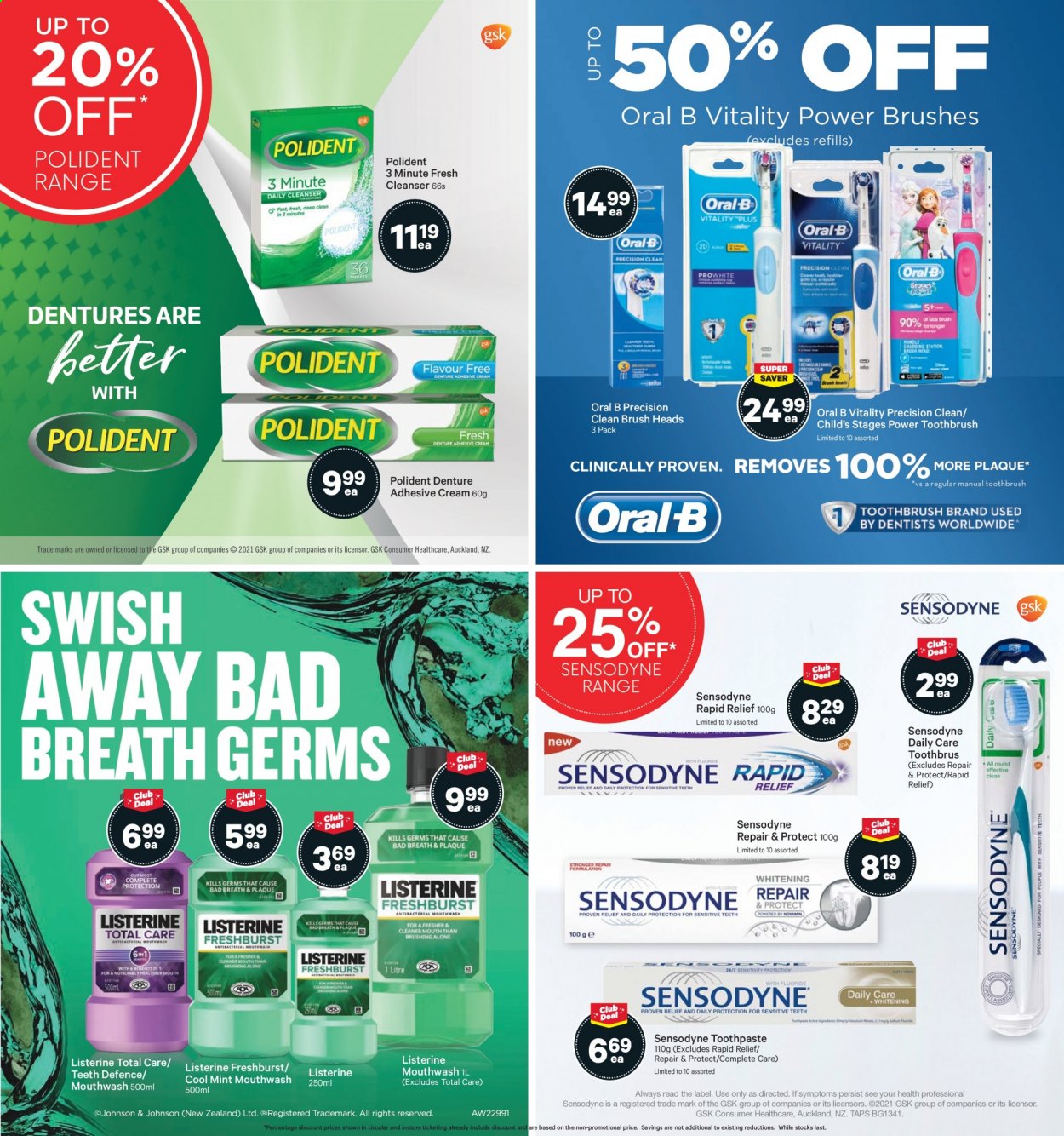 thumbnail - New World mailer - 02.08.2021 - 08.08.2021 - Sales products - Listerine, toothbrush, Oral-B, toothpaste, Sensodyne, mouthwash, Polident, cleanser. Page 27.
