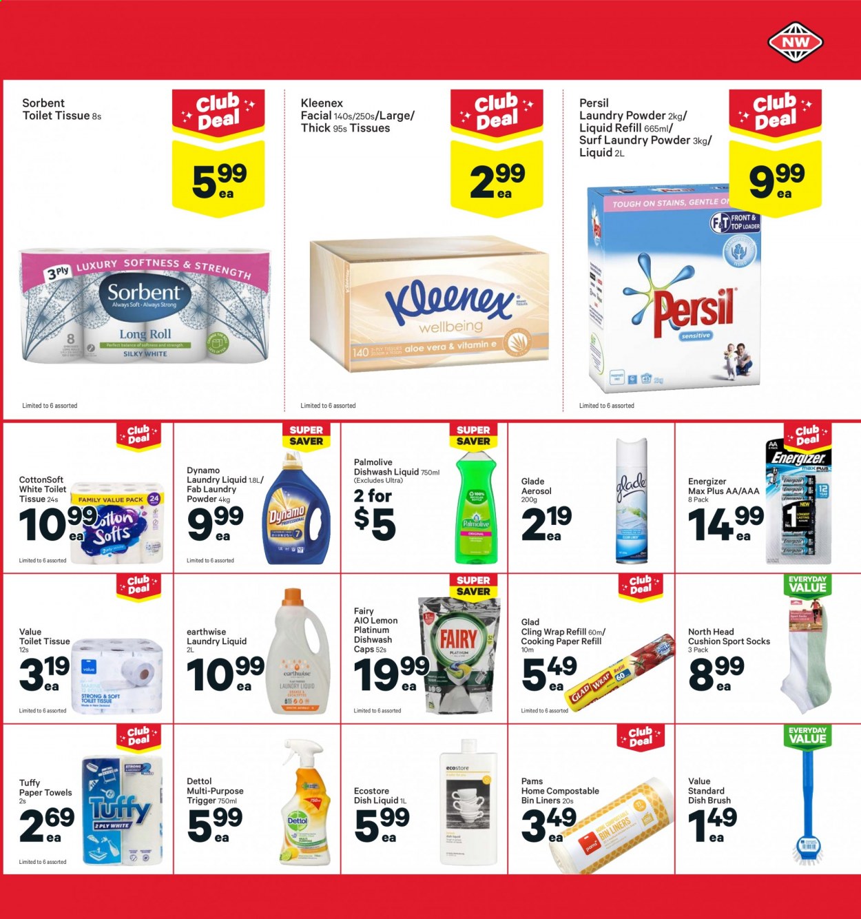 thumbnail - New World mailer - 02.08.2021 - 08.08.2021 - Sales products - Dettol, Kleenex, toilet paper, kitchen towels, paper towels, Palmolive. Page 29.