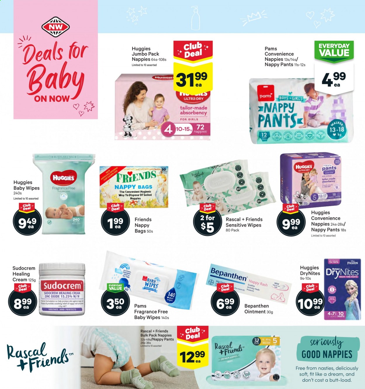 thumbnail - New World mailer - 16.08.2021 - 22.08.2021 - Sales products - alcohol, wipes, Huggies, pants, baby wipes, DryNites, ointment, soap, zinc, Sudocrem. Page 24.