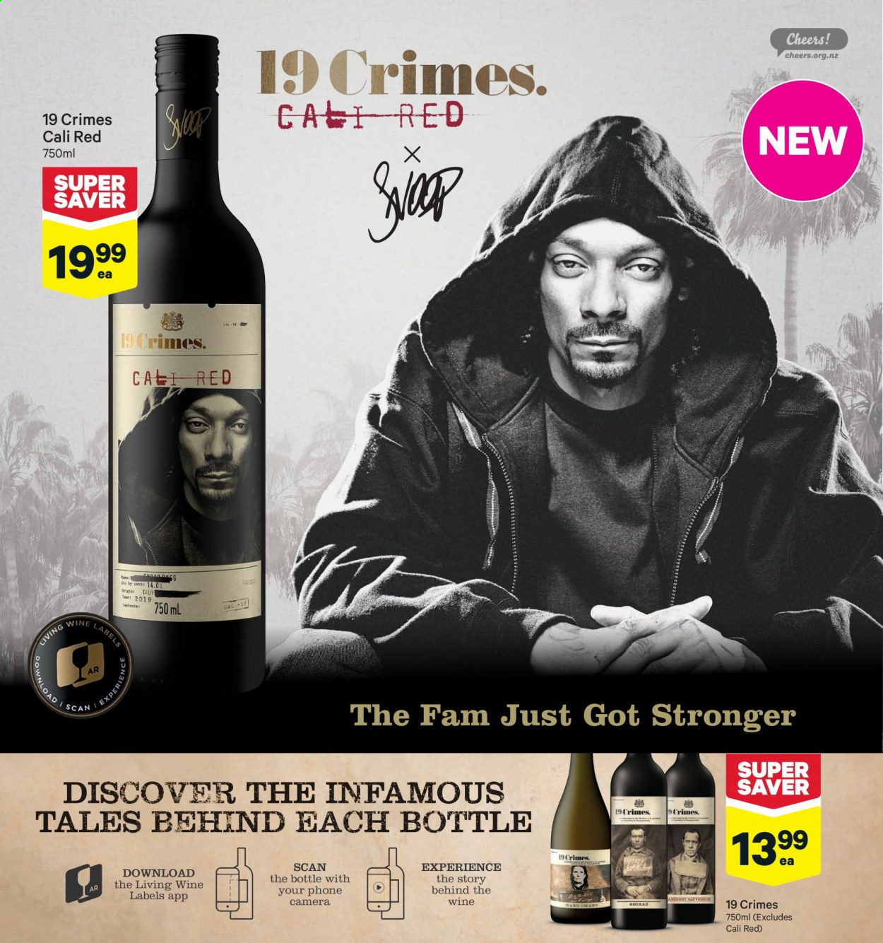 thumbnail - New World mailer - 23.08.2021 - 29.08.2021 - Sales products - red wine, wine, Shiraz. Page 33.