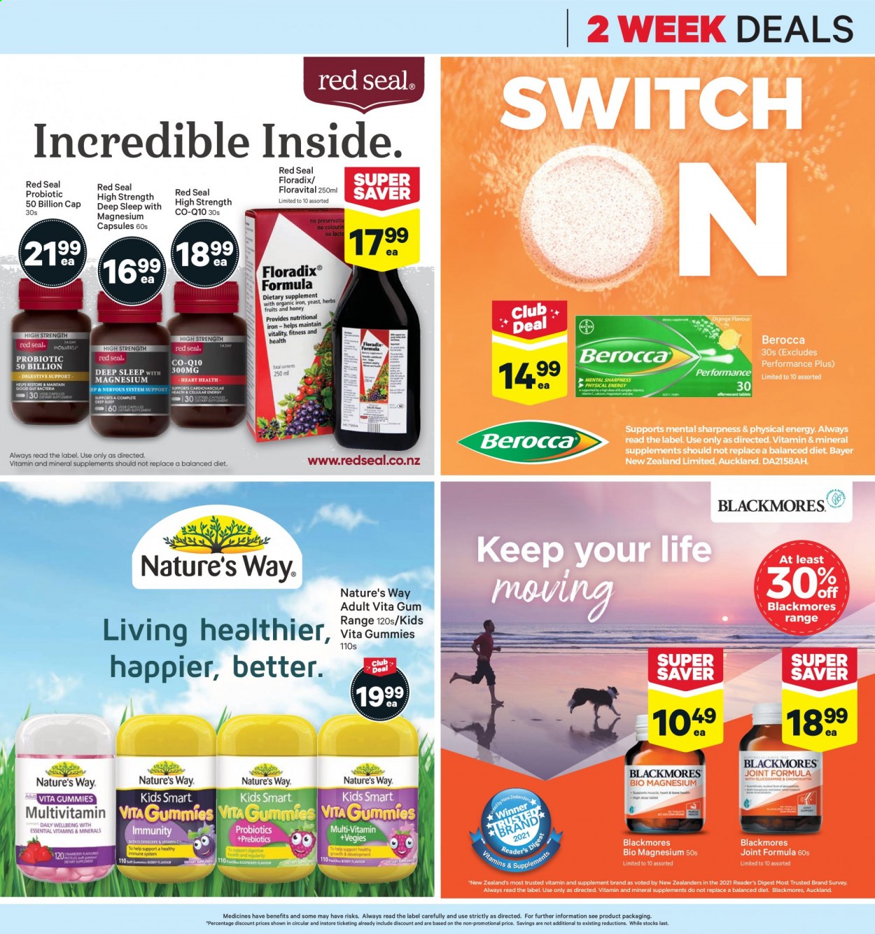thumbnail - New World mailer - 30.08.2021 - 12.09.2021 - Sales products - switch, magnesium, Berocca, Bayer, Blackmores. Page 7.