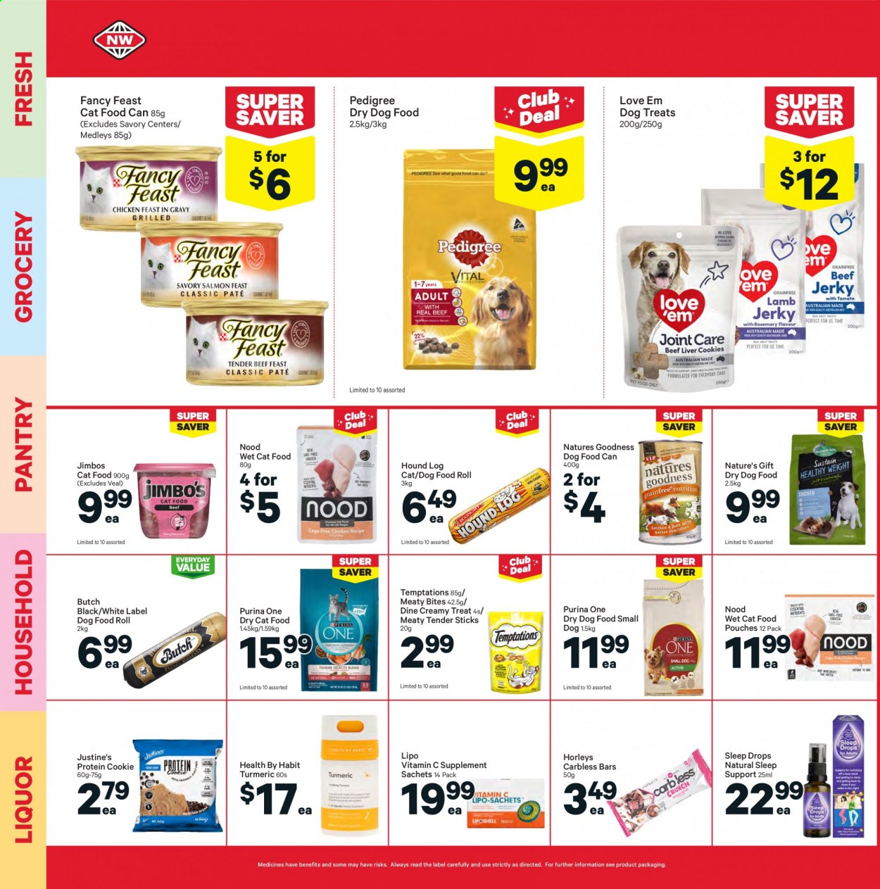 thumbnail - New World mailer - 06.09.2021 - 12.09.2021 - Sales products - protein cookie, turmeric, liquor, vitamin c. Page 24.