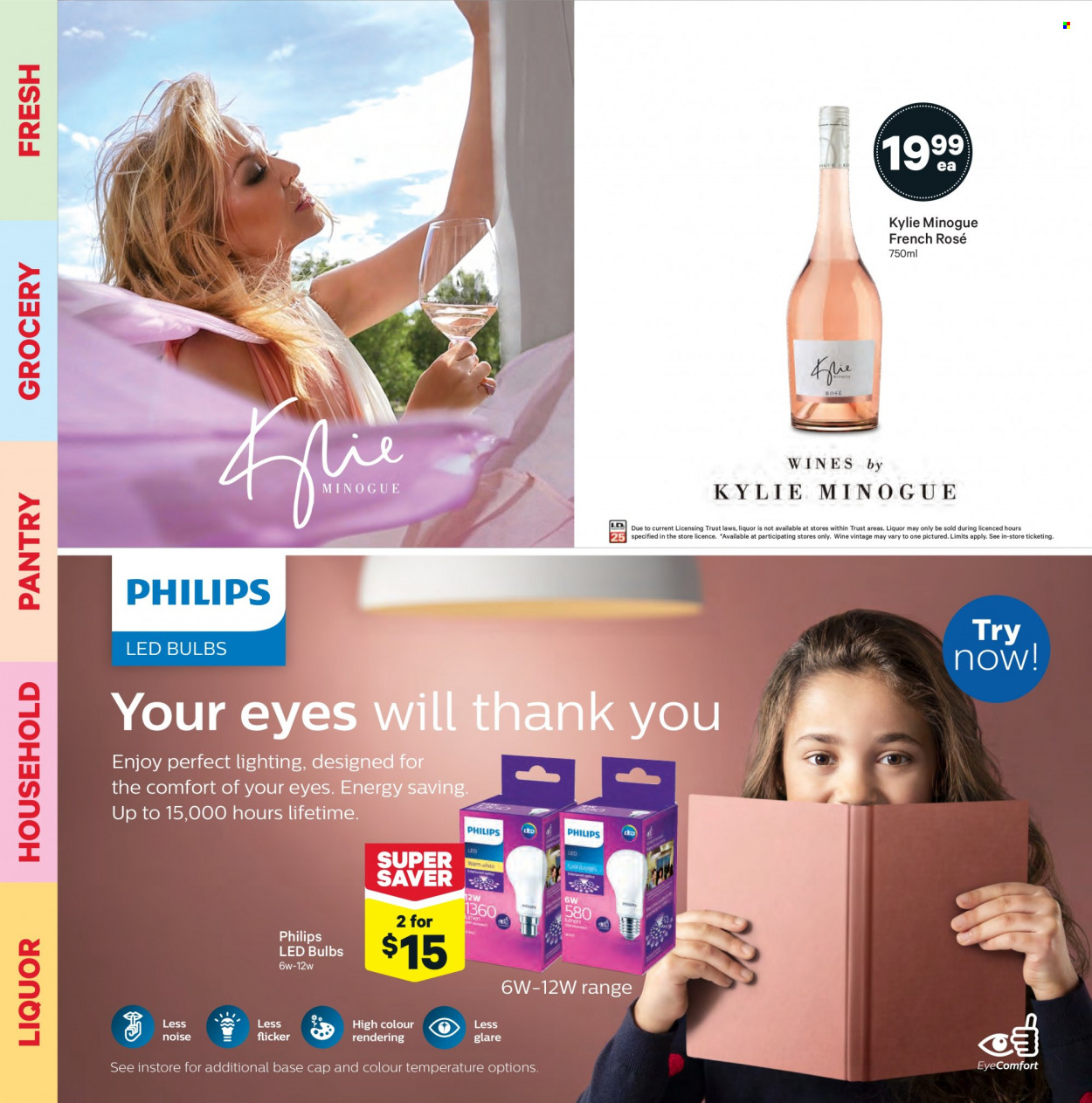 thumbnail - New World mailer - 13.09.2021 - 19.09.2021 - Sales products - rosé wine, Trust, bulb, LED bulb, Philips. Page 26.