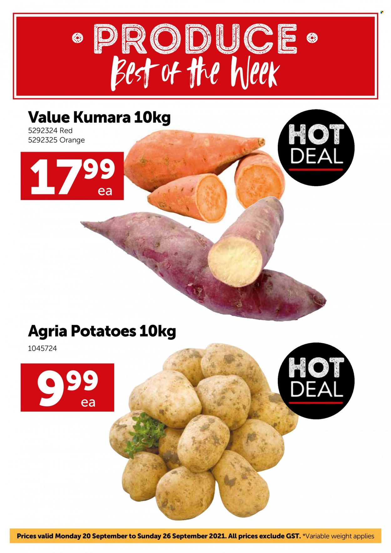 thumbnail - Gilmours mailer - 20.09.2021 - 26.09.2021 - Sales products - potatoes, oranges. Page 3.