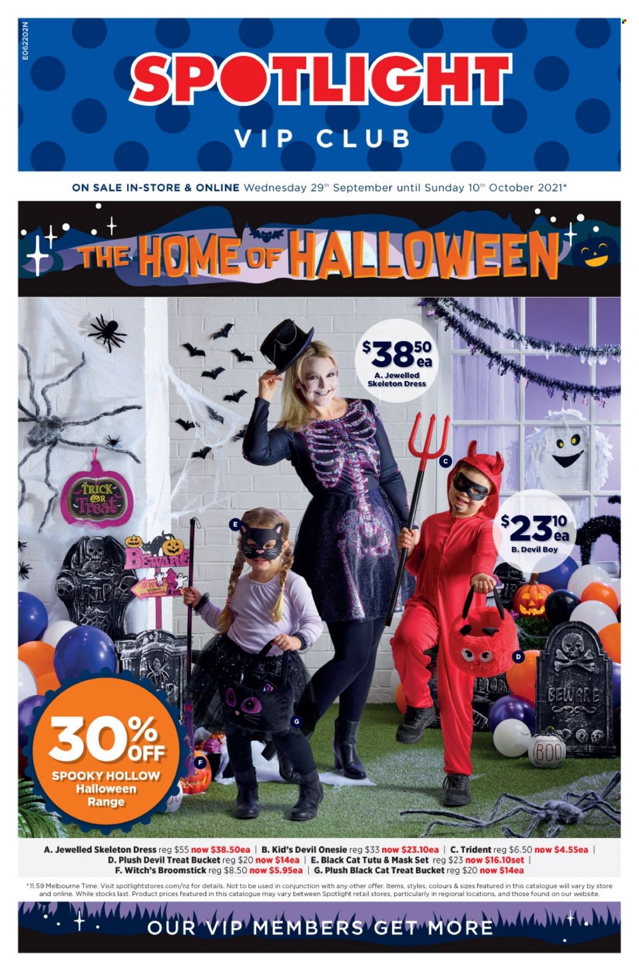 thumbnail - Spotlight mailer - 29.09.2021 - 10.10.2021 - Sales products - Halloween. Page 1.