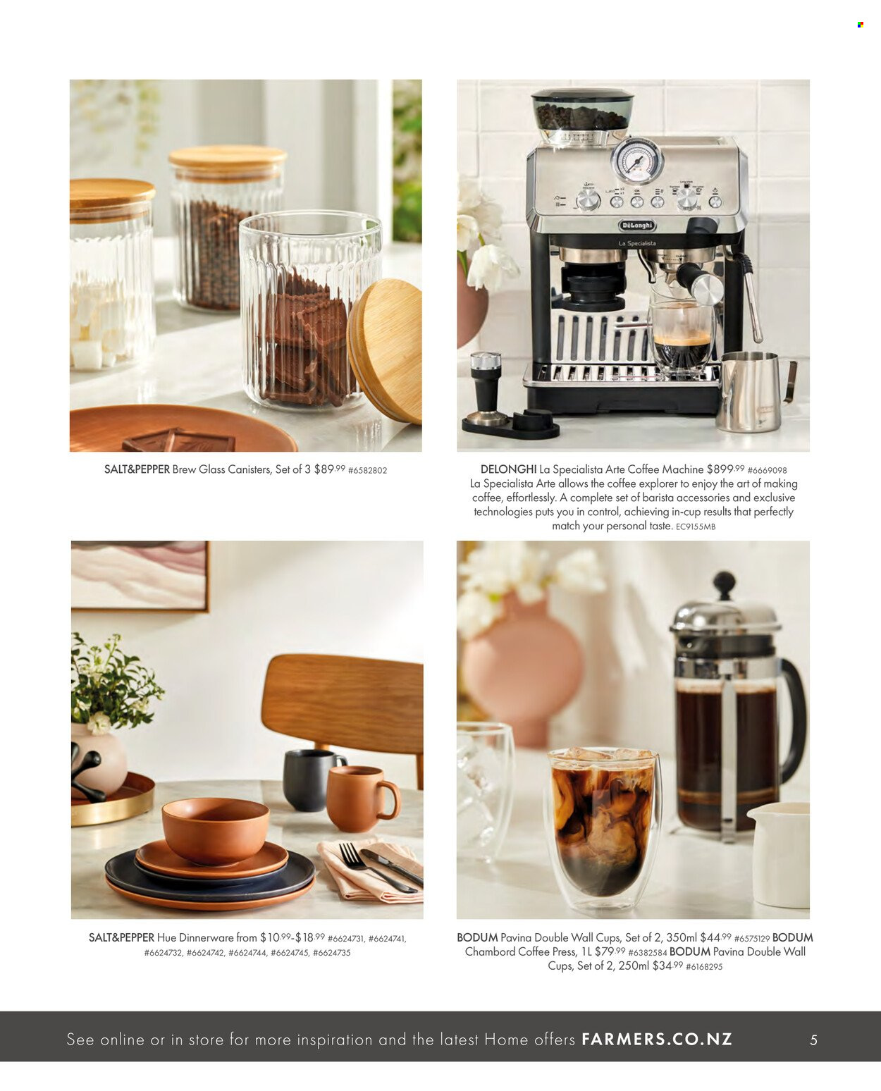 thumbnail - Farmers mailer - Sales products - dinnerware set, cup. Page 6.