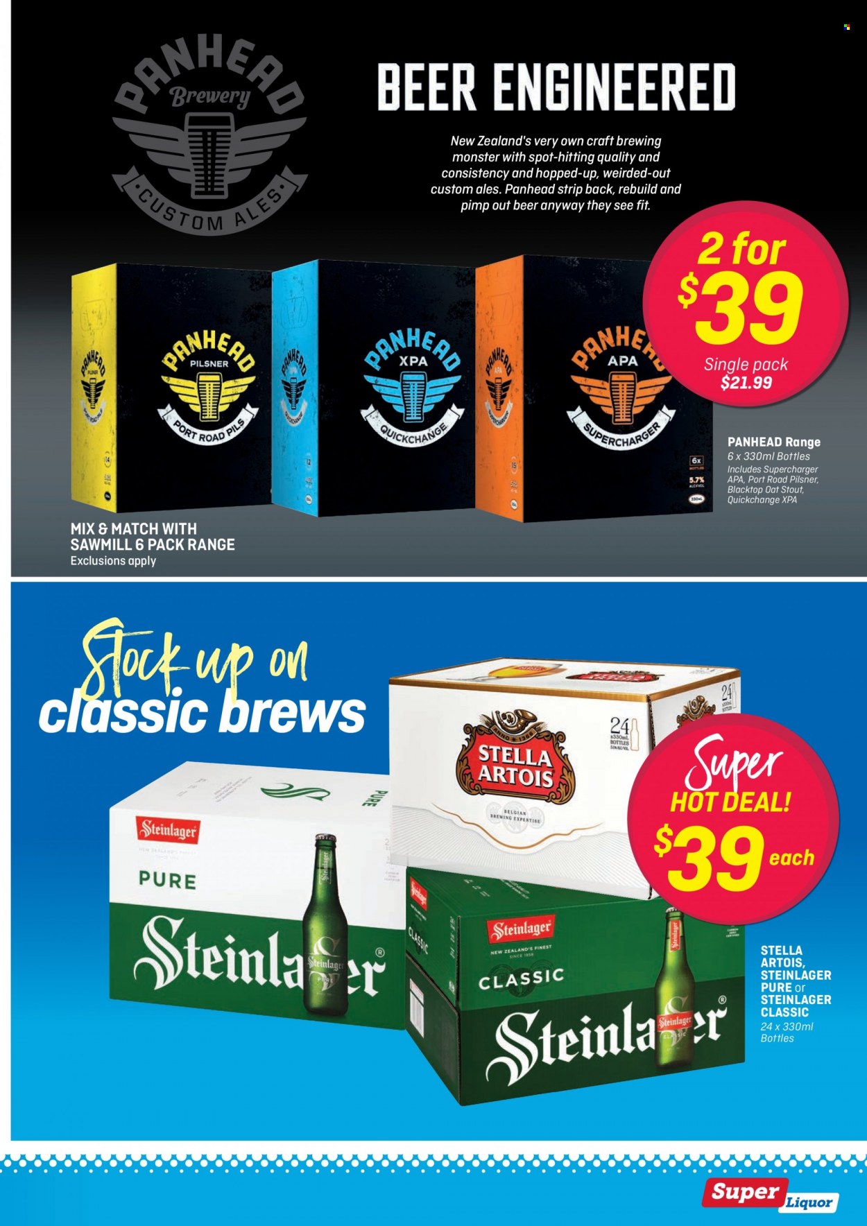 thumbnail - Super Liquor mailer - 01.11.2021 - 14.11.2021 - Sales products - liquor, beer, Steinlager, Stella Artois. Page 3.