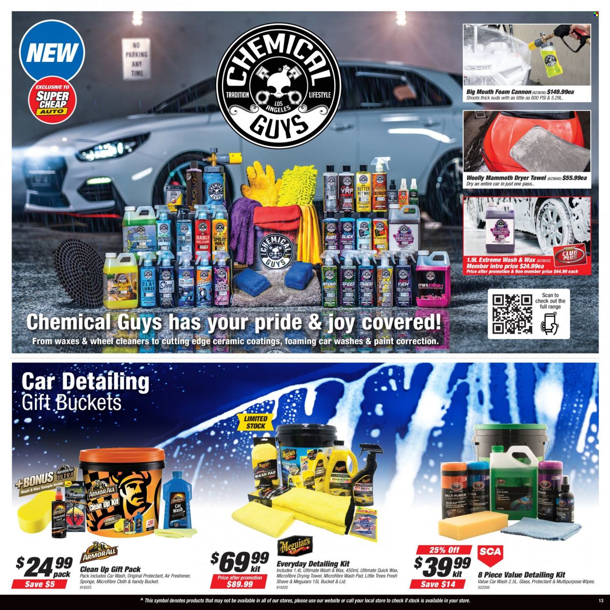 thumbnail - SuperCheap Auto mailer - 25.11.2021 - 05.12.2021 - Sales products - wipes, multipurpose wipes, sponge, lid, air freshener, paint. Page 13.