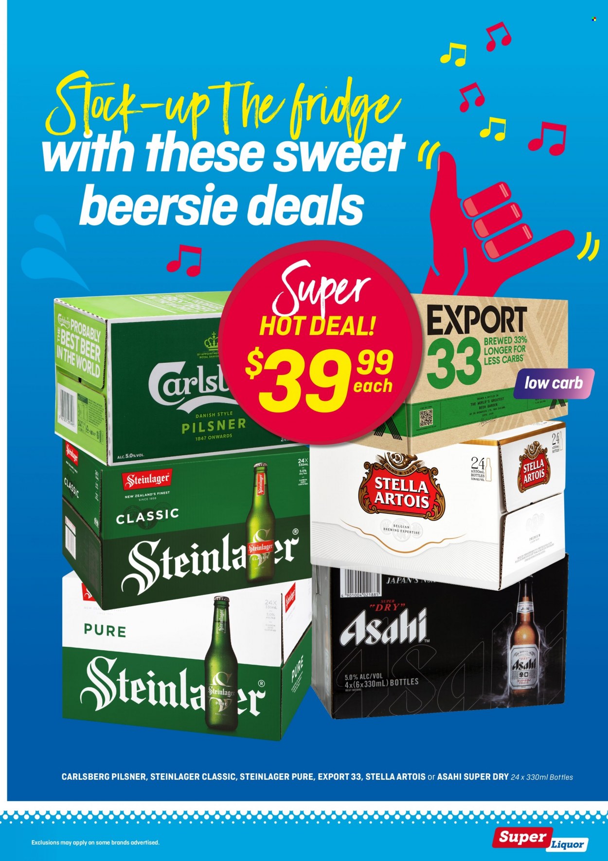 Super Liquor mailer - 29.11.2021 - 19.12.2021 - Sales products - liquor, beer, Carlsberg, Steinlager, Stella Artois. Page 3.