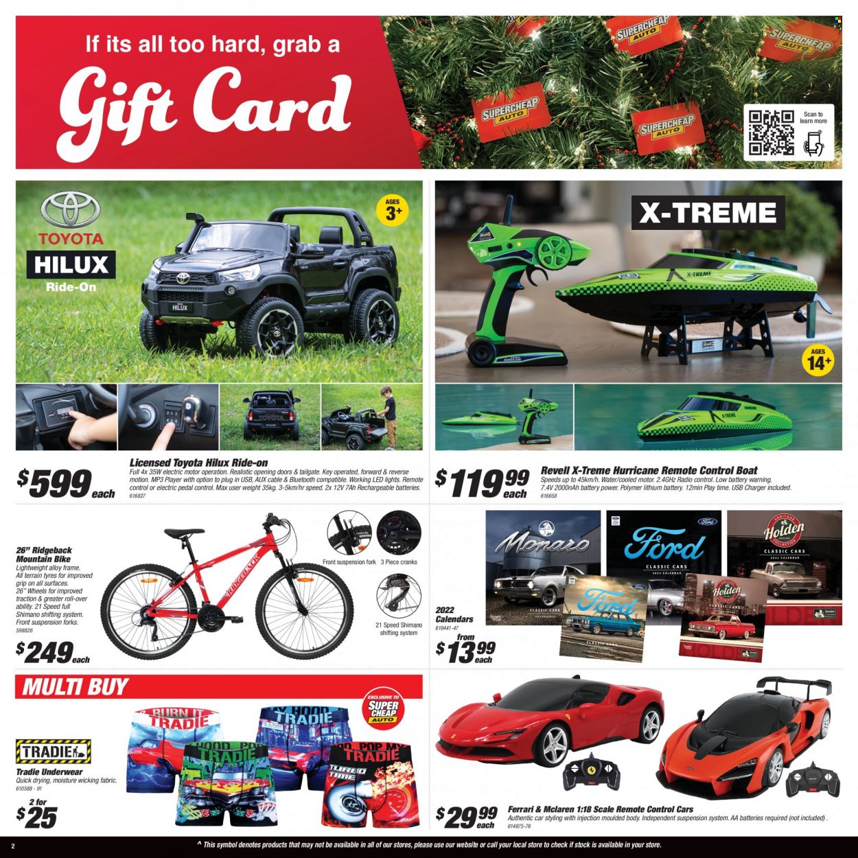 thumbnail - SuperCheap Auto mailer - 09.12.2021 - 22.12.2021 - Sales products - fork, USB charger, radio, mp3 player, remote control, Shimano, mountain bike, tires. Page 2.