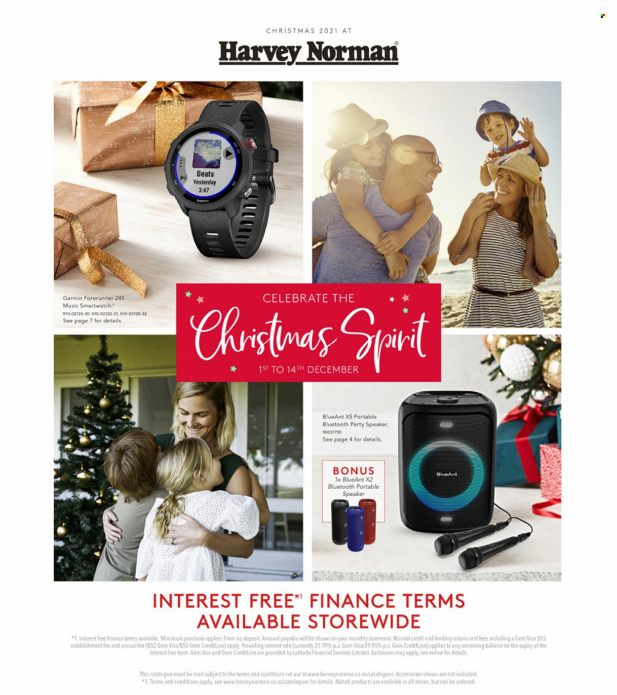 thumbnail - Harvey Norman mailer - 01.12.2021 - 14.12.2021 - Sales products - Garmin, smart watch, speaker. Page 1.