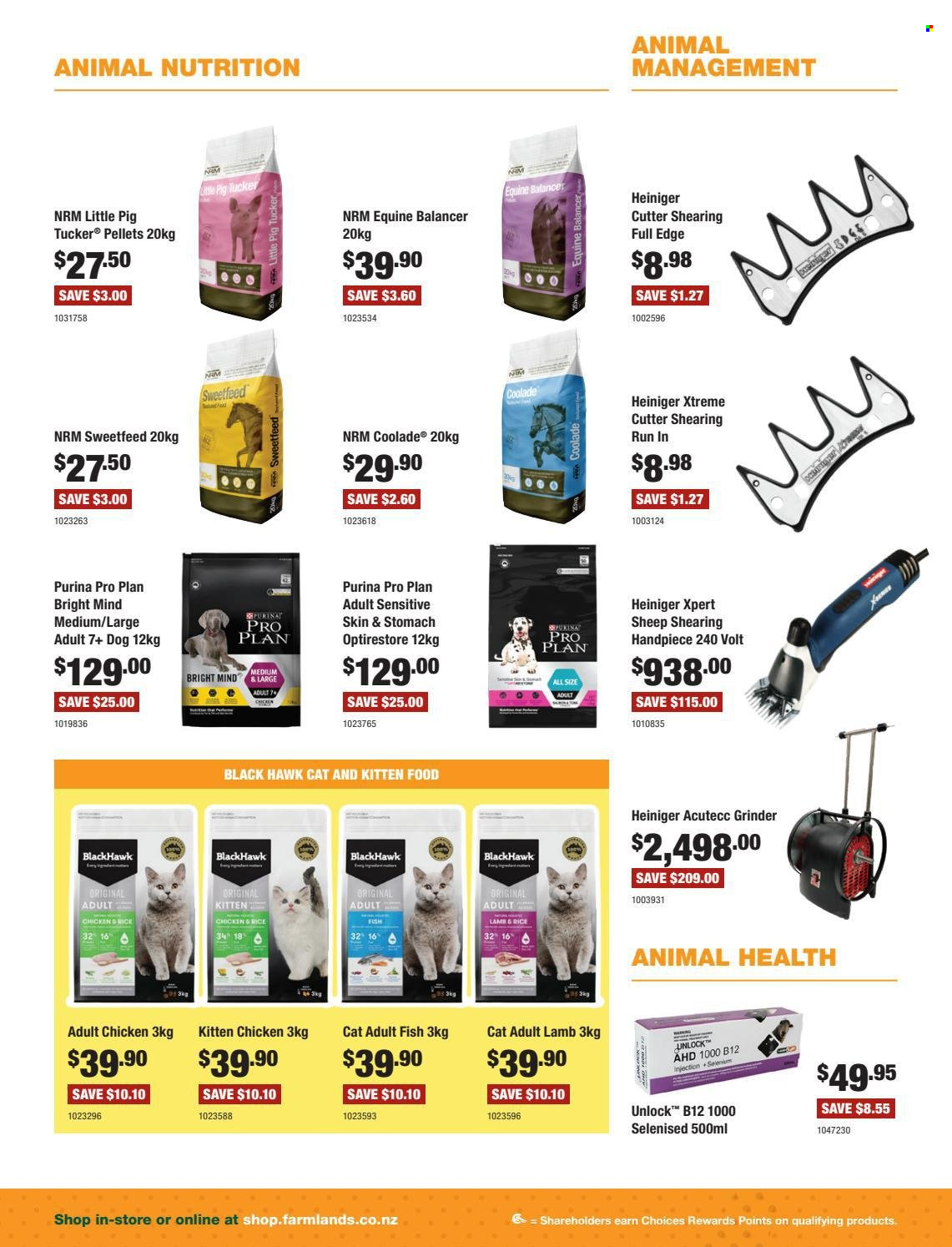 thumbnail - Farmlands mailer - 01.01.2022 - 31.01.2022 - Sales products - PRO PLAN, Purina, grinder, cutter. Page 2.