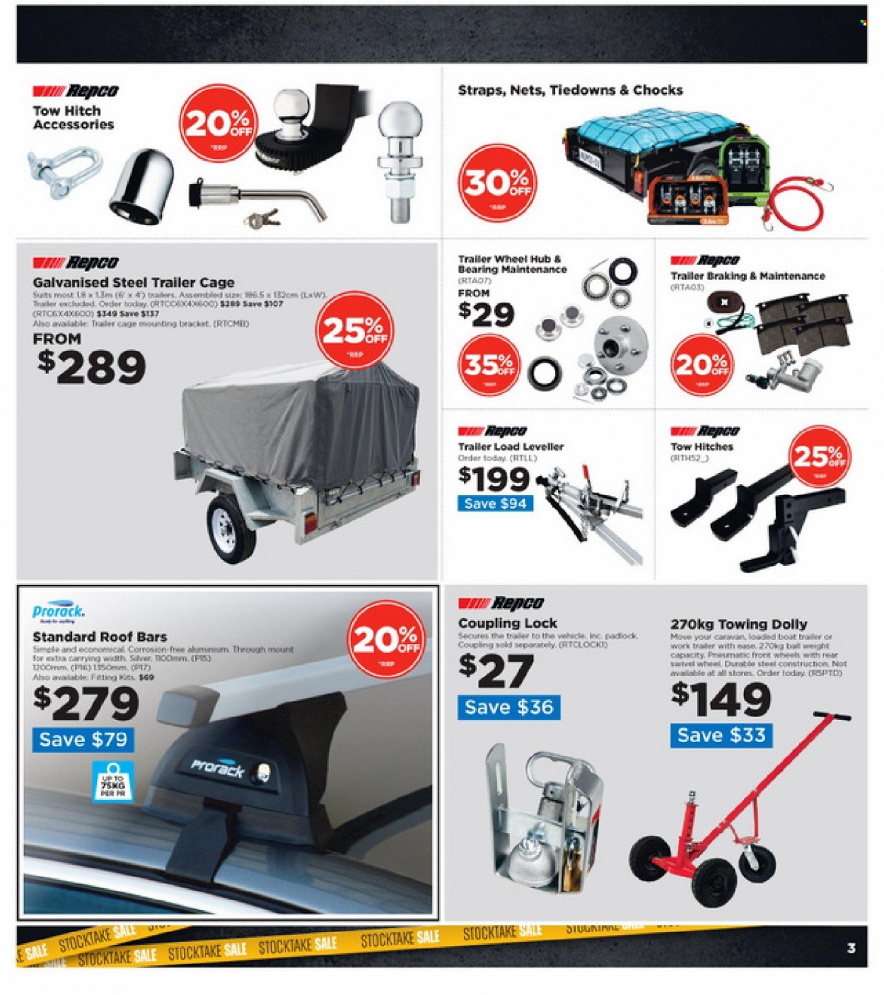 thumbnail - Repco mailer - 05.01.2022 - 18.01.2022 - Sales products - roof rack. Page 3.