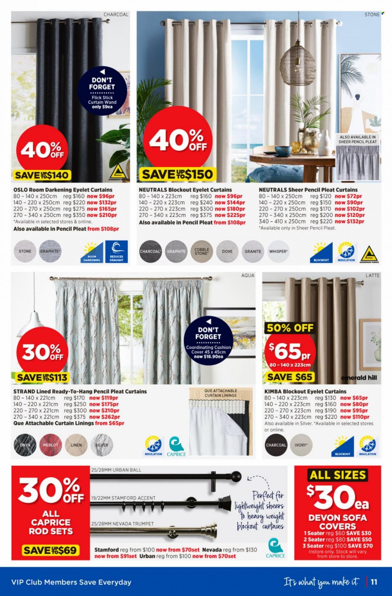 thumbnail - Spotlight mailer - 19.01.2022 - 08.02.2022 - Sales products - pencil, cushion, linens, curtain. Page 11.