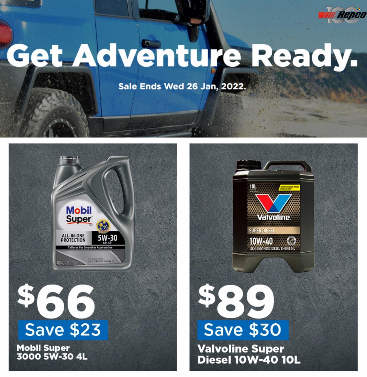 thumbnail - Repco mailer - 21.01.2022 - 26.01.2022 - Sales products - Mobil, motor oil, Valvoline. Page 1.