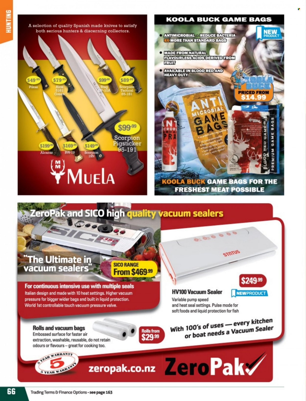 thumbnail - Hunting & Fishing mailer - Sales products - knife. Page 66.
