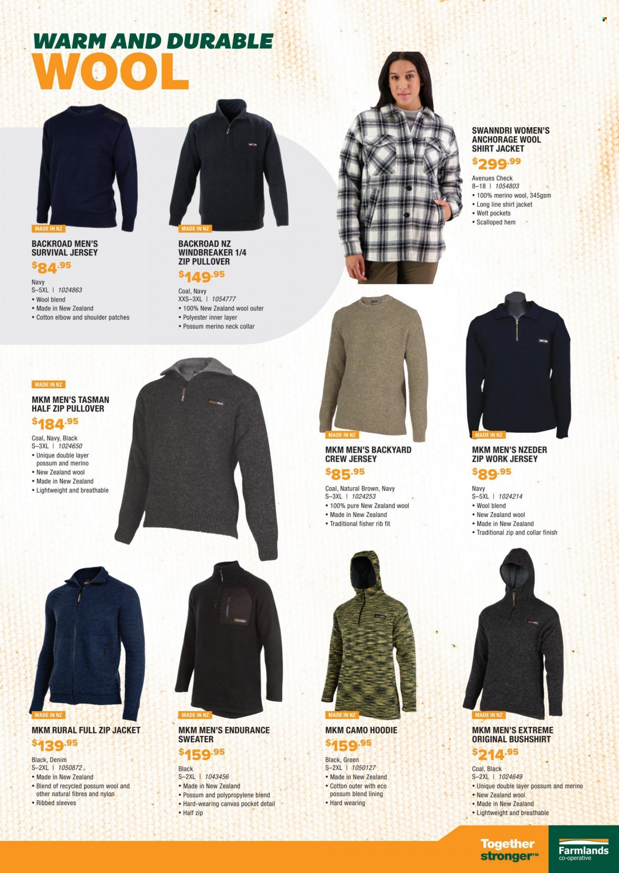 thumbnail - Farmlands mailer - Sales products - hoodie, jacket, windbreaker jacket, shirt, sweater, jersey, pullover. Page 7.