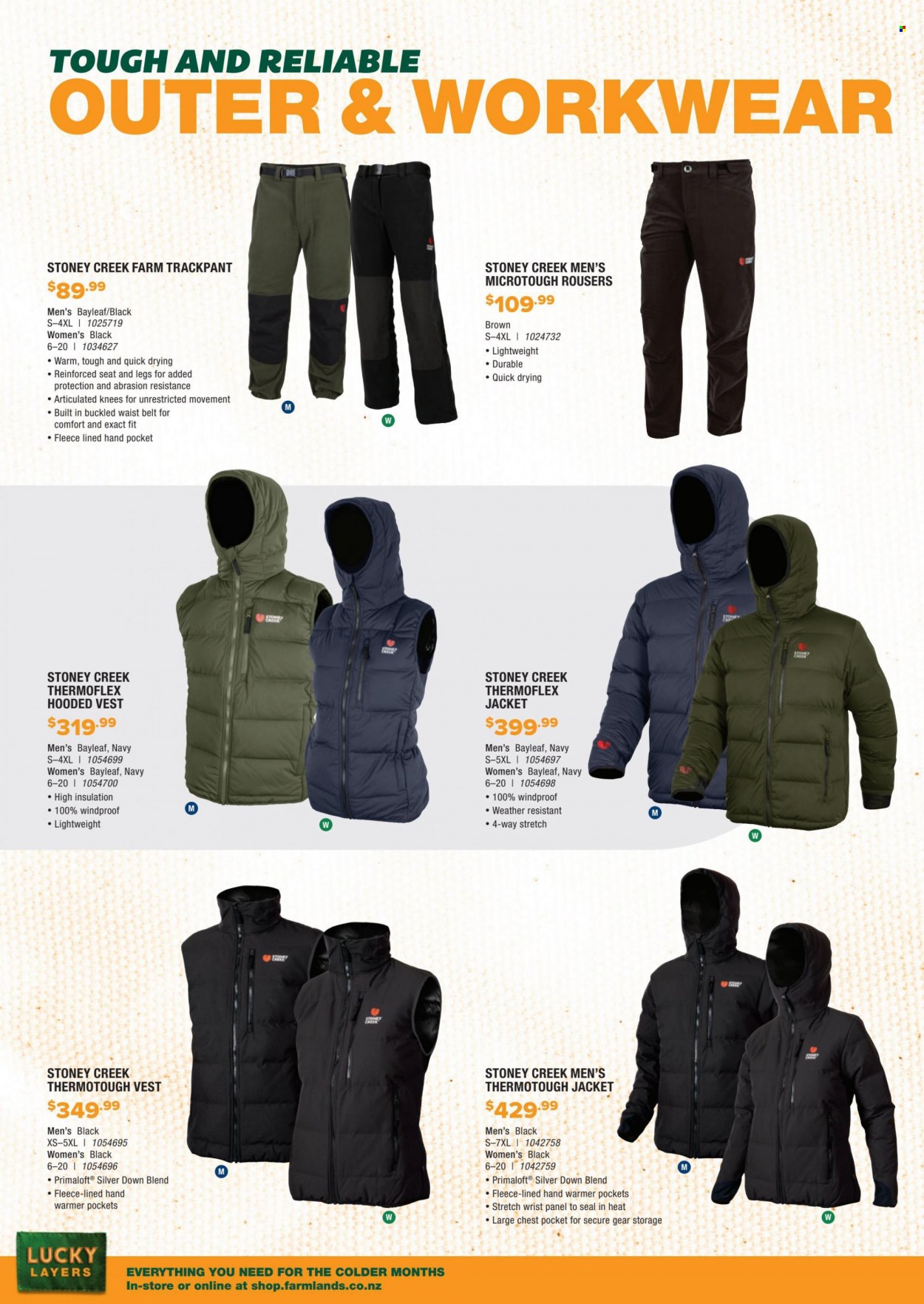 thumbnail - Farmlands mailer - Sales products - jacket, vest, waist belt. Page 10.