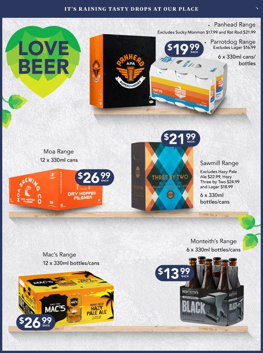 thumbnail - Liquorland mailer - 09.05.2022 - 22.05.2022 - Sales products - beer, Mac’s, Lager. Page 10.