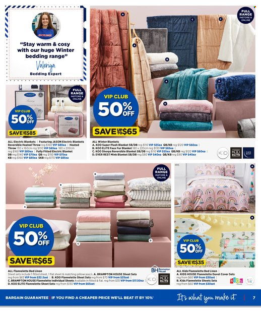 thumbnail - Spotlight mailer - 11.05.2022 - 29.05.2022 - Sales products - bedding, blanket, duvet, linens, flannelette sheets. Page 7.