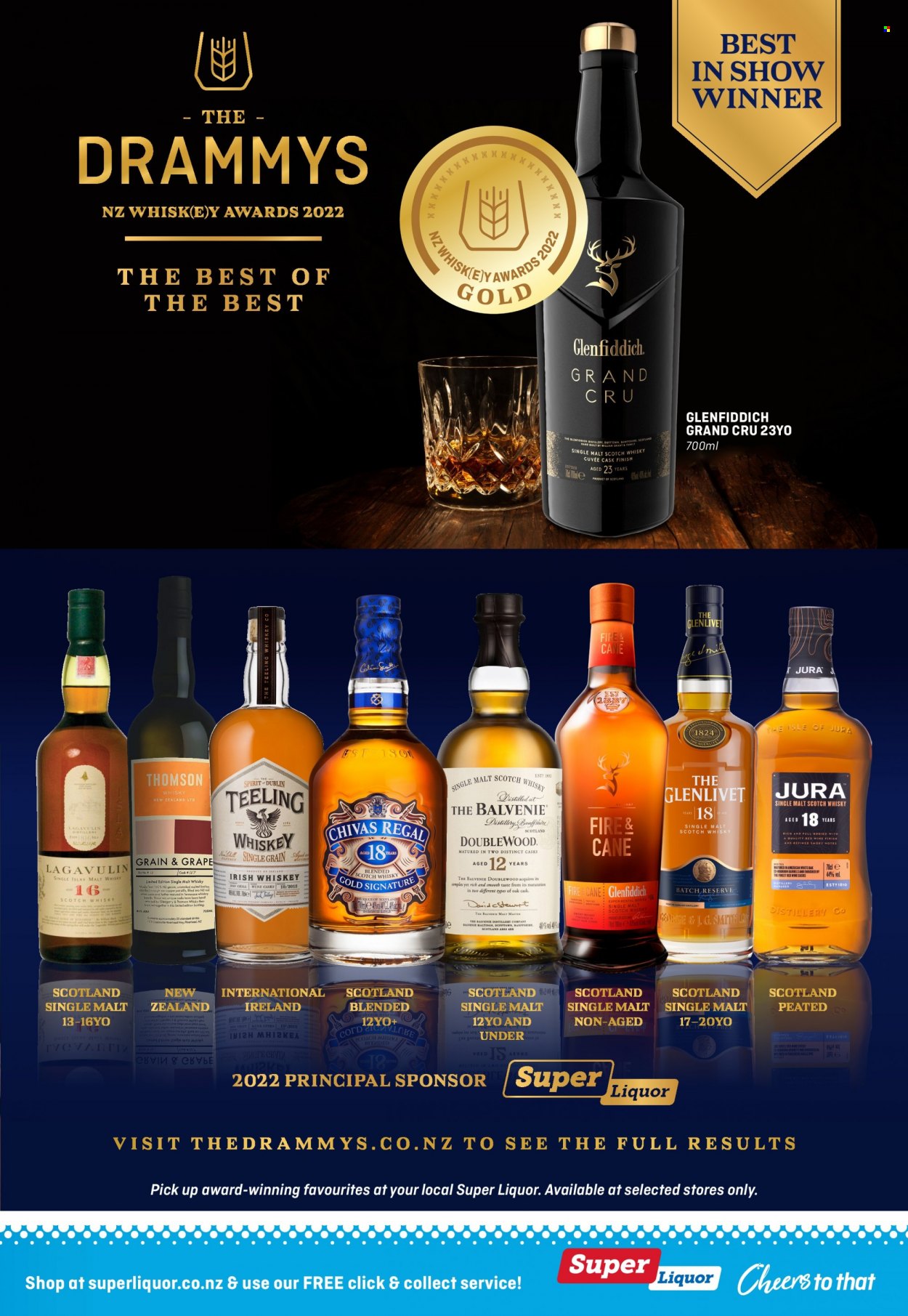 thumbnail - Super Liquor mailer - 16.05.2022 - 29.05.2022 - Sales products - red wine, wine, Cuvée, whiskey, irish whiskey, liquor, Chivas Regal, Glenfiddich, scotch whisky, whisky. Page 14.