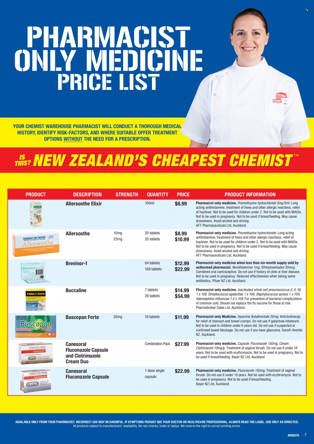 thumbnail - Chemist Warehouse mailer - Sales products - Bayer. Page 7.