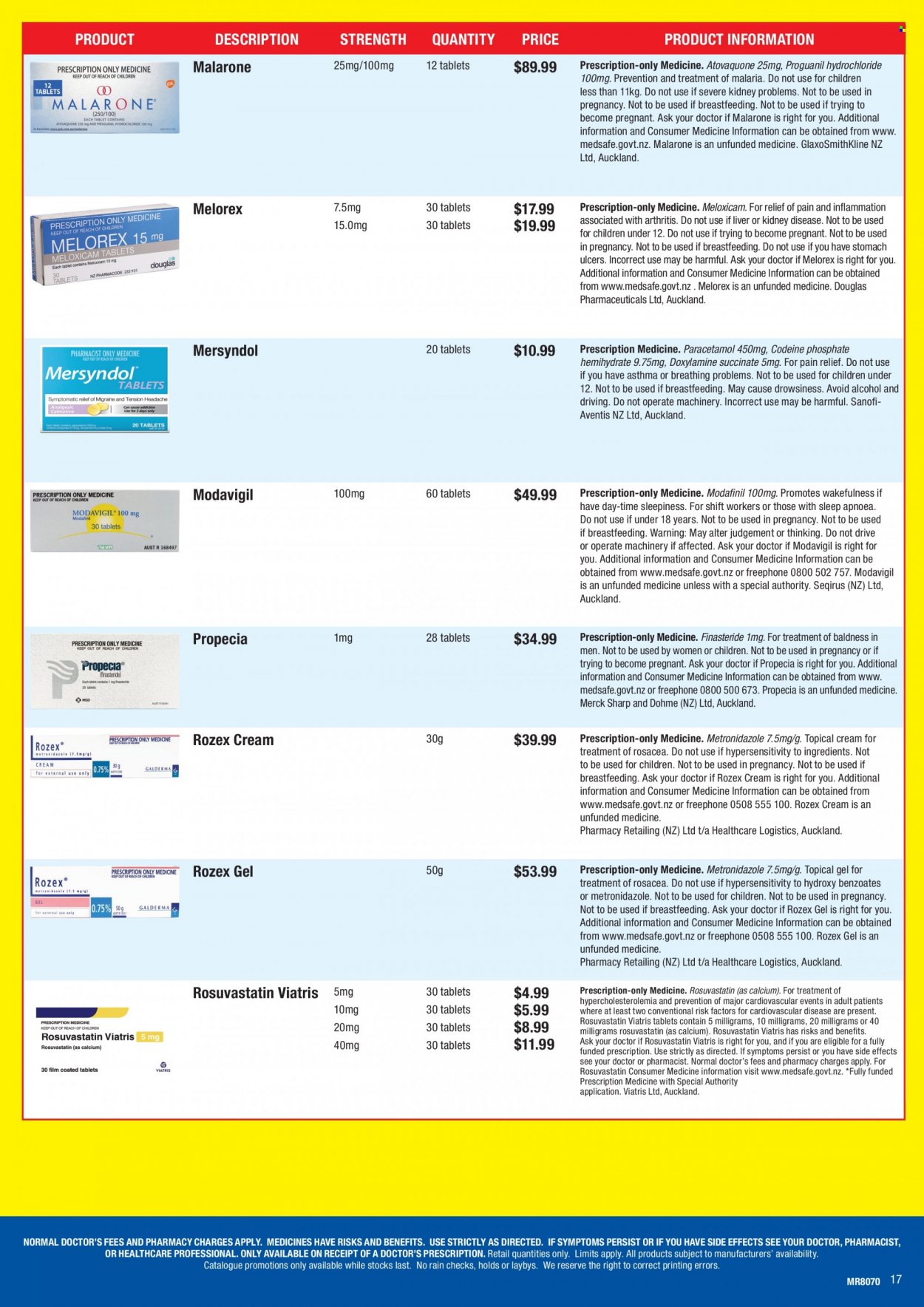 thumbnail - Chemist Warehouse mailer - Sales products - pain relief, calcium. Page 17.