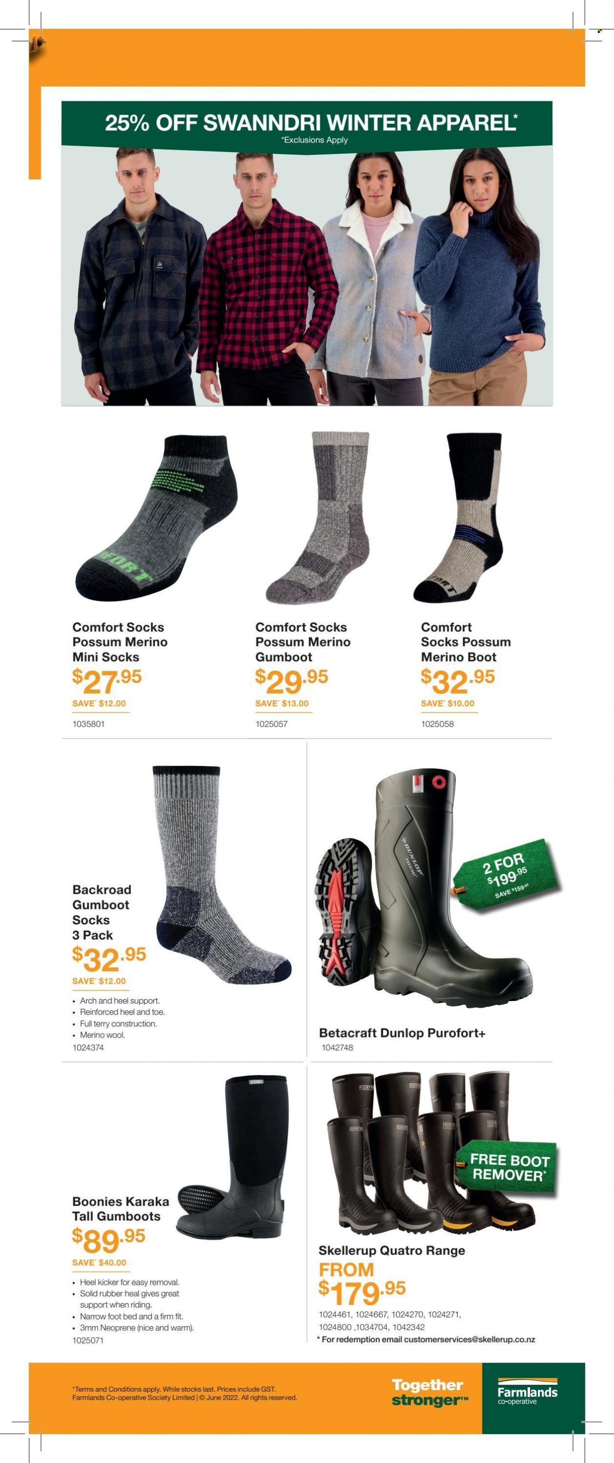 thumbnail - Farmlands mailer - 01.06.2022 - 30.06.2022 - Sales products - socks. Page 3.