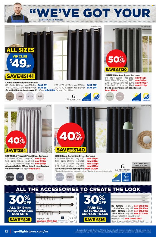 thumbnail - Spotlight mailer - 08.06.2022 - 26.06.2022 - Sales products - pencil, cushion, linens, curtain. Page 11.