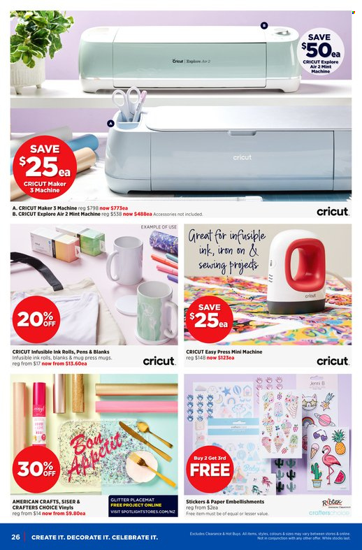 thumbnail - Spotlight mailer - 08.06.2022 - 26.06.2022 - Sales products - mug, glitter, sticker, paper, placemat. Page 22.